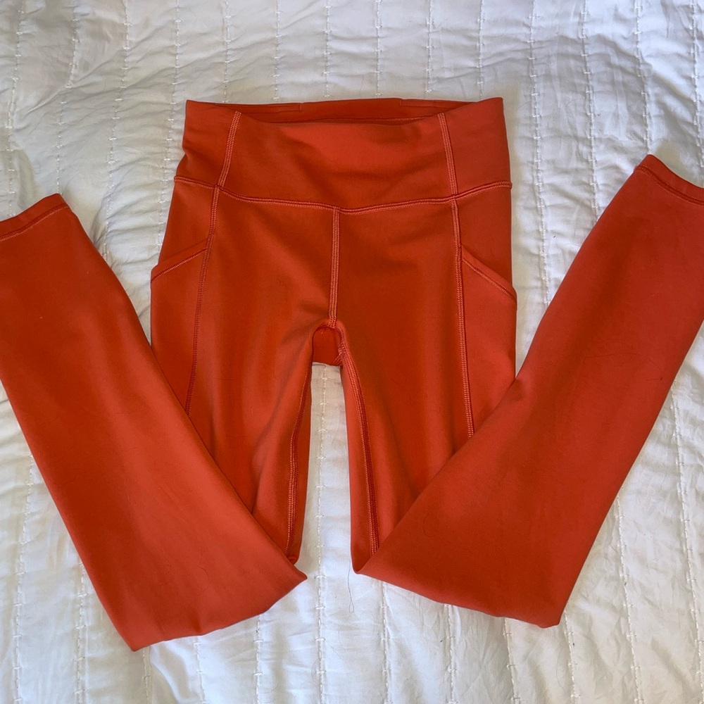 Lululemon Burnt Orange Leggings 25”